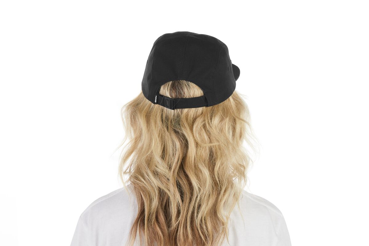 recycled-poly-flat-brim-5-panel-hat-s3 WebPDP-HAT003002_Recycled_Poly_Flat_Brim_5Panel_Hat_Black_Studio_Harper_Studios_0723_Back__HAT003002OS.jpg